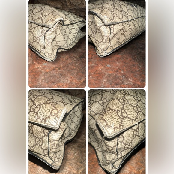 Gucci GG w/COA Supreme Snake Tote VINTAGE Included Leather Trim CLASSIC BAG - Picture 8 of 16